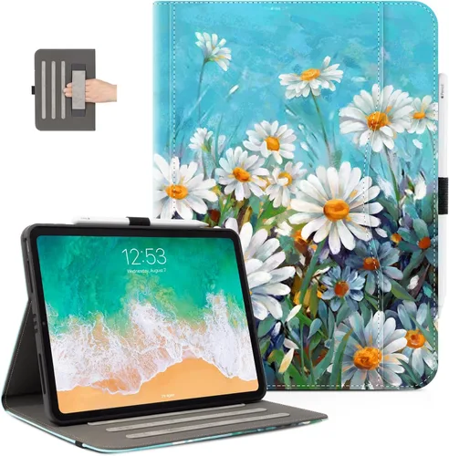 Miniatura 11 de Vimorco Estuche de Cuero para iPad Air 4ª/5ª 10.9, para iPad Air 11 6ª M2, para iPad Pro 11 pulgadas 4ª/3ª/2ª/1ª Generación, Soporte para Lápiz, Asa