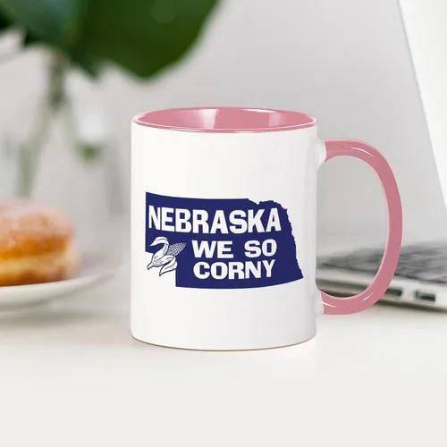 Miniatura 19 de CafePress I Love Nebraska Taza de café de cerámica de 11 oz (11.0 fl oz)