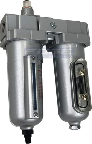 Miniatura 2 de Grado industrial 3/4" NPT, filtro de coalescencia en línea y combinación de secador de aire desecante con cuencos de metal para equipo de pistola