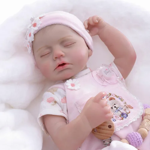 Miniatura 8 de Muñecas Reborn de bebé – Muñecas de bebé reales de 20 pulgadas que se ven reales, muñeca de cuerpo completo de vinilo para niña, recién nacida Rosa