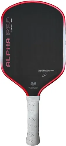 Miniatura 7 de Engage Pursuit Alpha Pro - Paleta de pickleball de 0.555 pulgadas, cara de fibra de carbono cruda, paleta de velocidad alargada de 8.0 onzas
