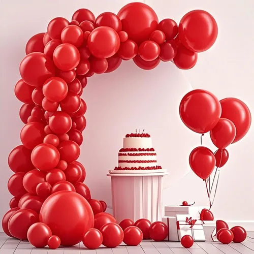 Miniatura 10 de Globo negro, 145 globos de látex negro de alta calidad, kit de arco de diferentes tamaños de 18, 12, 10, 5 pulgadas, kit de arco de guirnalda