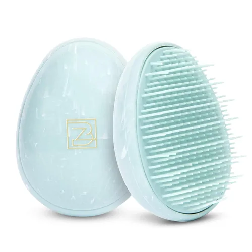 Cepillo de viaje – Mini desenredante de pelo para mujeres, adolescentes y niños – masajeador sensorial del cuero cabelludo – Pequeño peine portátil