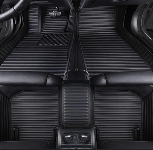 Miniatura 8 de JONGIA Alfombrillas personalizadas para el 98.6 % de los sedanes, deportivos, SUV, rojo y negro, almohadillas de cobertura completa, forro de cuero