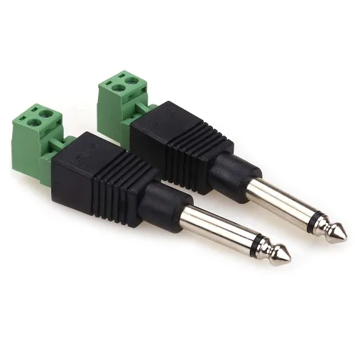Miniatura 3 de NANYI TS Jack de 1/4 pulgadas, conector macho mono de 0.250 in para guitarra/altavoz/micrófono que puede ser tornillo sin soldadura, paquete de 2