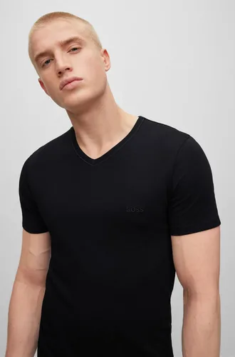 Miniatura 3 de BOSS Paquete de 3 camisetas de punto con cuello en V para hombre