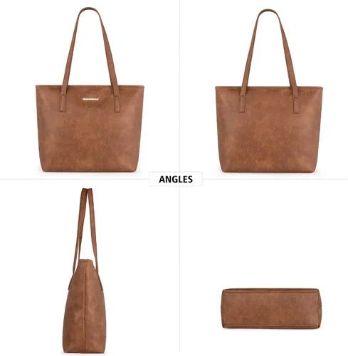 Miniatura 5 de Montana West - Bolsas de mano grandes de cuero para mujer con asa superior para usar en la mano o colgada del hombro bandolera