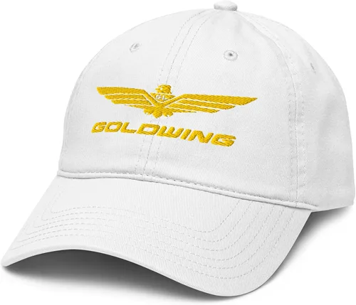 Miniatura 23 de Honda Gorro de béisbol ajustable con logotipo de Goldwing, Azul marino