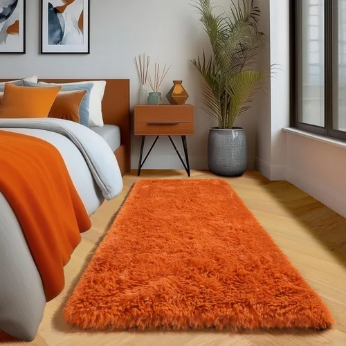 Miniatura 52 de Alfombras moradas para dormitorio de niñas, alfombra de 5 x 8 pies, alfombra peluda esponjosa para sala de estar, alfombras peludas gruesas