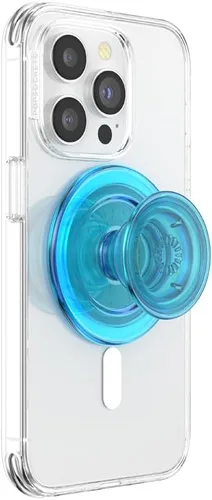 PopSockets Agarre para teléfono con soporte magnético, parte superior intercambiable, sujeción segura para fundas MagSafe de iPhone, agarre para
