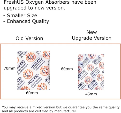 Miniatura 3 de AwePackage - Absorbedor de oxígeno de 300 cc (20 paquetes individuales de 10 paquetes, total 200 paquetes) - Almacenamiento de alimentos a largo
