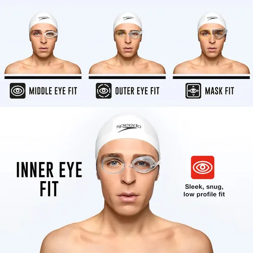 Miniatura 2 de Speedo Speed Socket 2.0 - Lentes de natación Blanco/Negro