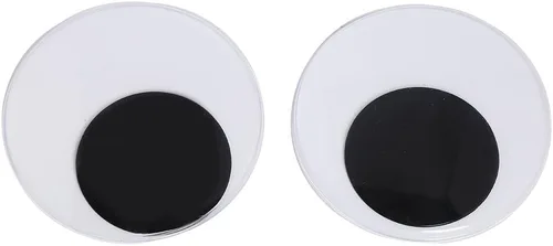 Miniatura 9 de DECORA Ojos Saltones Móviles de Plástico de Gran Tamaño de 3 Pulgadas con Autoadhesivo para Manualidades, Juego de 4 Cd086s1p1
