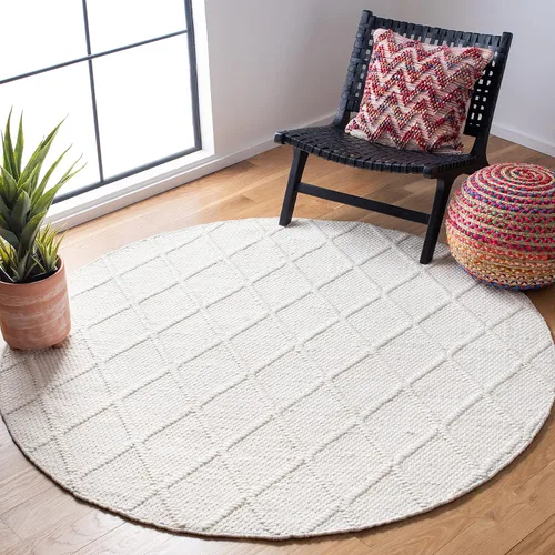 Miniatura 18 de SAFAVIEH Colección Natura - Alfombra decorativa de 2 x 3 pies, gris, hecha a mano de lana y viscosa, ideal para áreas de alto tráfico en entrada