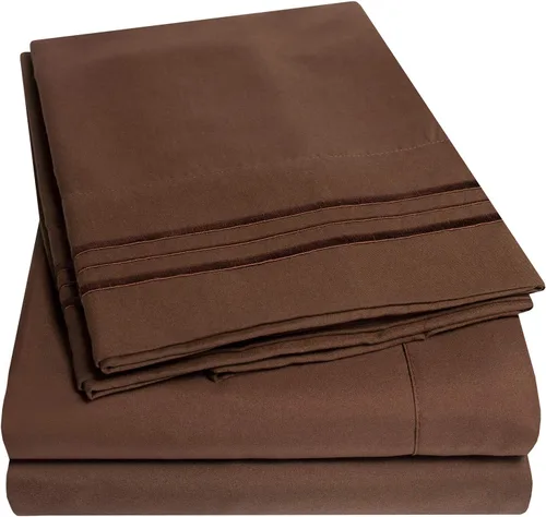 Miniatura 44 de Juego de sábanas y fundas de almohada de la colección 1500 Supreme, tamaño Queen, estampado Paisley gris - Juego de sábanas y fundas de almohada