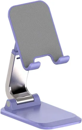 Miniatura 5 de VALINK Soporte de teléfono celular para escritorio ajustable en ángulo de altura Soporte de teléfono de metal de aluminio resistente, soporte Negro