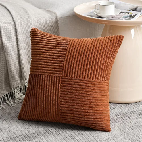 Miniatura 13 de Fancy Homi Juego de 1 funda de cojín cuadrada de color rosa rubor de 14 x 14 pulgadas para sala de estar, dormitorio, sofá cama, sofá, cama, funda
