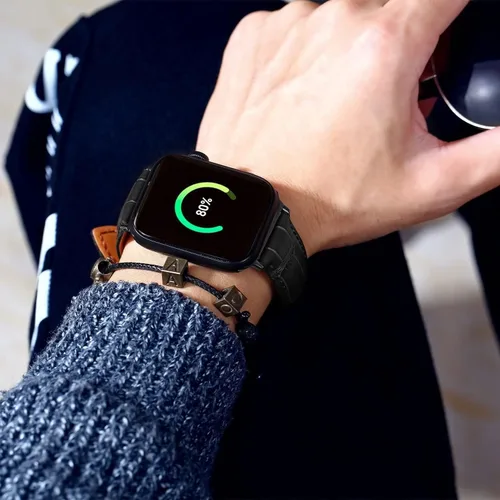 Miniatura 4 de Moran - Correas de cuero compatibles con Apple Watch Band 1.929 in 1.772 in 1.732 in 1.654 in 1.614 in 1.575 in 1.496 in, correa de cuero de oveja