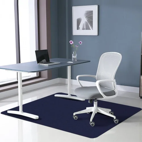 Miniatura 3 de Tapete para silla de oficina para suelo de madera dura y azulejos, tapete antideslizante para silla de escritorio de 55 x 35 pulgadas, tapete
