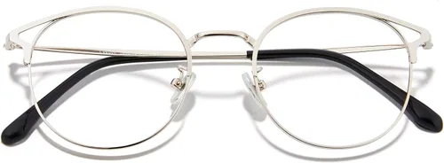 Miniatura 32 de Cyxus Gafas Redondas con Bloqueo de Luz Azul para Hombres y Mujeres, Marco de Alambre, Ultraligeras, Cómodas, para Oficina, Computadora
