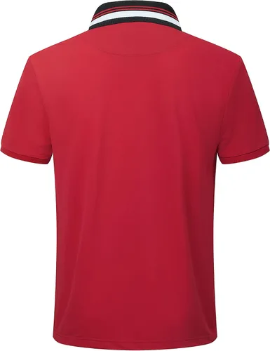 Miniatura 3 de GEEK LIGHTING Polo para hombre de manga corta con cuello casual de golf