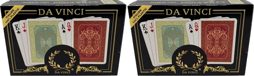 Miniatura 3 de Da Vinci Persiano, set de juego de cartas de plástico 100 % italiano, Juego de 2 cartas de póker, con caja dura y 2 tarjetas de corte. Elegir índice