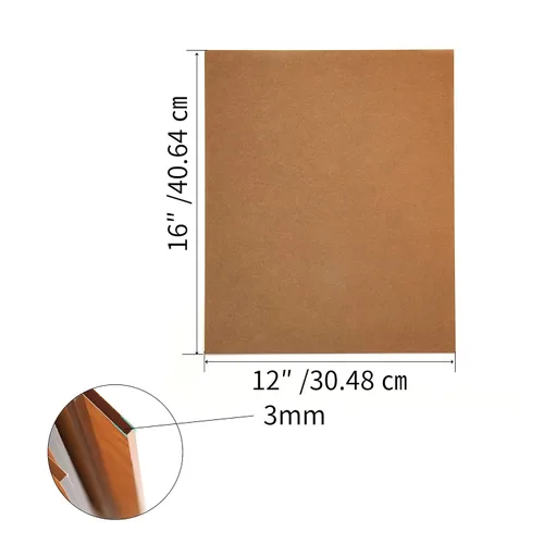 Miniatura 2 de 2 Piezas Láminas de Acrílico Transparente de 12" x 16" de Plexiglás Fundido de 1/8" de Grosor (3.175mm) Lámina de Plexiglás Lámina de Plástico