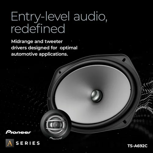 Miniatura 3 de PIONEER TS-A692C, altavoces de audio de 2 vías, rango completo, calidad de sonido clara, fácil instalación y respuesta de graves mejorada, 6