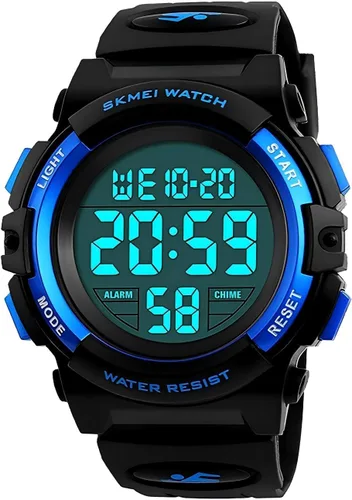 MJSCPHBJK Reloj para niños, reloj para niños de 3 a 15 años, reloj digital deportivo al aire libre, multifuncional, cronógrafo LED 50 M, calendario