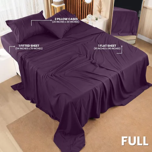 Miniatura 270 de Utopia Bedding Juego de sábanas Queen – Sábanas de 4 piezas para cama tamaño Queen, microfibra suave y transpirable, incluye 1 sábana bajera, 1 Gris
