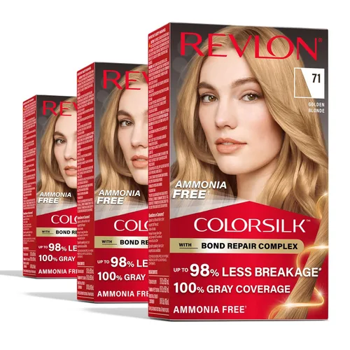 Miniatura 19 de Revlon ColorSilk with Bond Repair Complex, color permanente para el cabello rubio, cobertura 100 % de las canas, tinte para el cabello sin amoníaco