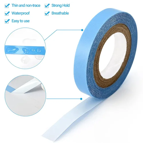 Miniatura 2 de Cinta en el kit de herramientas de extensión de cabello, tarjeta de papel, tablero de colocación de extensión de cabello, rollo de 3 yardas, cintas