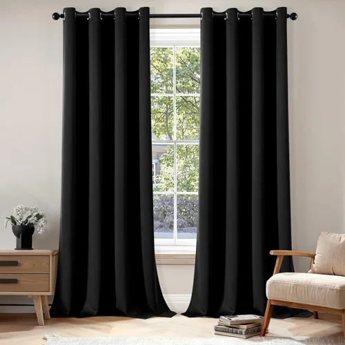 Miniatura 57 de MIULEE Cortinas opacas para dormitorio o sala de estar, juego de 2 paneles de cortina para ventana con aislamiento térmico y bloqueo de luz