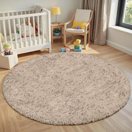 Miniatura 36 de Alfombra de Área 8x10 para Sala de Estar: Alfombras Shag Gris Claro Ultra Suaves y Esponjosas, Alfombra Grande Difusa de Felpa