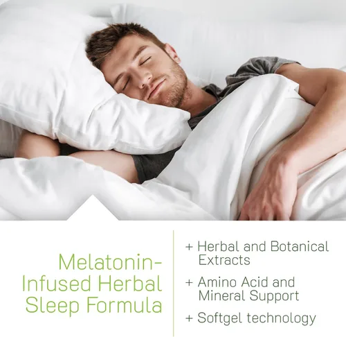 Miniatura 5 de Irwin Naturals Power to Sleep PM – 6 mg de melatonina, GABA, Ashwagandha, raíz de valeriana y L-teanina suplementos para hombres y mujeres – Apoya