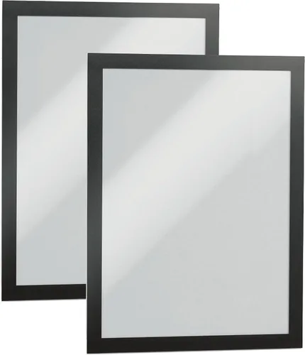 Miniatura 10 de Durable Duraframe 476801 - Marco magnético autoadhesivo, tamaño carta, 2 unidades, color negro, Negro