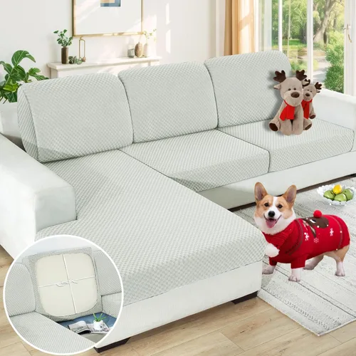 Miniatura 24 de YEMYHOM 【Liquidación】 Fundas Elásticas para Cojines de 1 Pieza, Fundas de Cojín de Asiento para Sofá y Silla, Funda Suave de Sofá de Repuesto