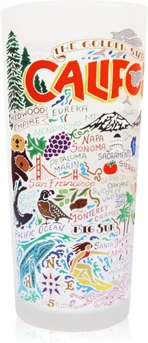 Miniatura 14 de Catstudio Vaso para beber, vaso de vidrio esmerilado Nevada para cocina, vasos para beber, vaso de 15 onzas apto para lavavajillas, para amantes