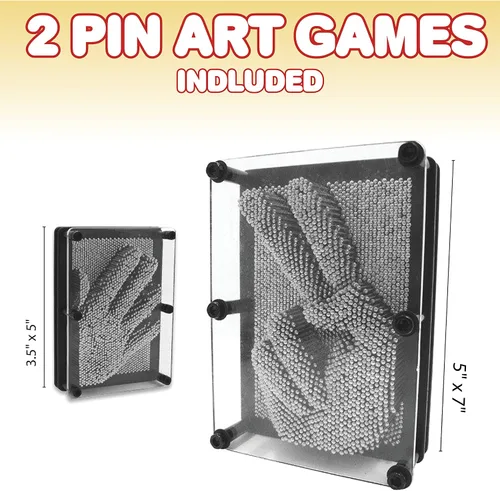 Miniatura 2 de ArtCreativity Juguete artístico de pines 3D (paquete de 2) – Tablas sensoriales grandes de 5 x 7 y pequeñas 3.5 x 5 – Juguetes para ansiedad