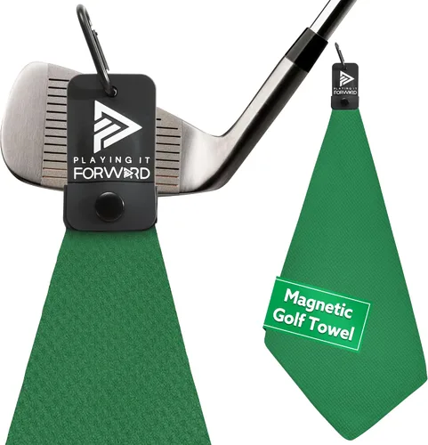 Miniatura 16 de Toallas de golf magnéticas para bolsas de golf con clip y imán ultra fuerte - Toalla de microfibra con tejido de gofre para sujeción segura