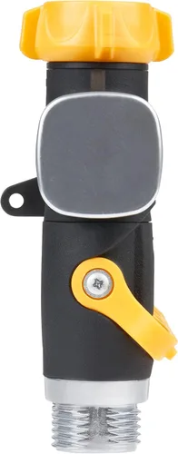 Miniatura 5 de Melnor 65135AMZ Paquete de conector de válvula de flujo con palanca de 4 vías, Amarillo, Negro
