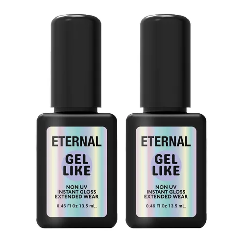Miniatura 14 de Eternal Capa superior de secado rápido Sellador de esmalte de uñas de alto brillo de secado rápido, acabado transparente resistente a las manchas