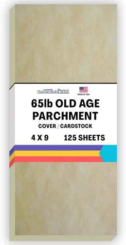 Miniatura 17 de 50 hojas de papel de cubierta de pergamino de la vejez de 65 libras, hojas de colores con peso de cartulina 8.5 x 11 pulgadas, tamaño de carta
