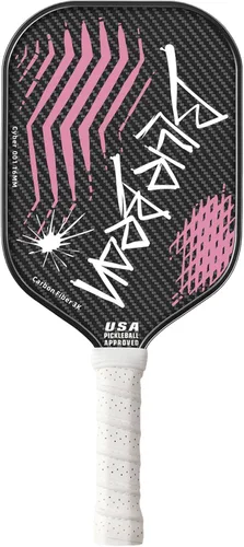 Palas de Pickleball, USAPA, Pala de Pickleball de Fibra de Carbono con Núcleo de Panal de Polímero de 16MM Proporciona Peso Más Ligero y Mayor