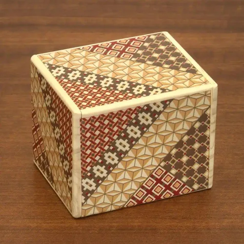 Miniatura 10 de Bits and Pieces - Caja de rompecabezas Secret Puzzle Box detallada de mosaico - Solución en 7 pasos - Caja de rompecabezas de madera para guardar