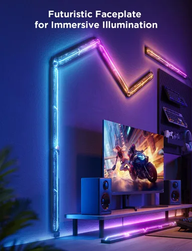 Miniatura 10 de Govee - Luz de pared para juegos, luz de pared RGBIC deslizante, funciona con Matter, Alexa y Google Assistant, luces LED de pared personalizables