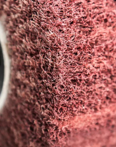 Miniatura 5 de QWORK Ruedas abrasivas de grano 60 no tejidas para pulido de alambre de pulido de alambre, paquete de 4 fuertes fuerzas de corte para un acabado