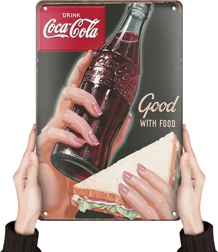 Letreros de Coca Cola de Lata | Decoración de Metal Vintage para Bar Cosas Geniales para Cueva de Hombre | Carteles Retro de Coca Cola Divertidos