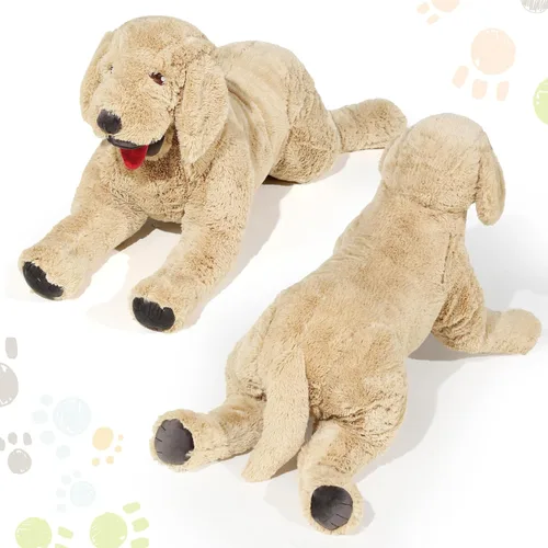 Miniatura 5 de Geosar Animales de peluche de perro de 15.7 pulgadas, suaves juguetes de peluche Golden Retriever, almohada de peluche grande para abrazar, regalos