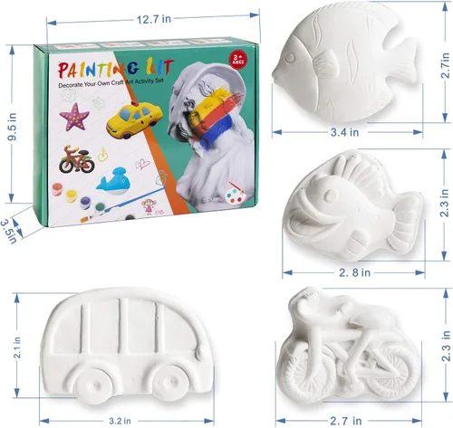 Miniatura 4 de KODATEK 80 piezas de artes y manualidades para niños de 4 a 8 años, kit de pintura para niños, kit de actividades de manualidades de Pascua